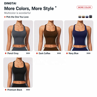 Ensemble de yoga 2 pièces pour femme, débardeur rembourré, short taille haute rehausseur de fessiers, color block, respirant, grandes tailles, vêtements de sport OEM GCC