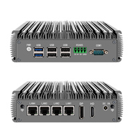 PC industriel embarqué sans ventilateur OEM ODM Intel Core I3 I5 I7 I9 avec 2 ports LAN, 6 ports RS232 RS485 et GPIO pour l'automatisation industrielle et les passerelles IoT