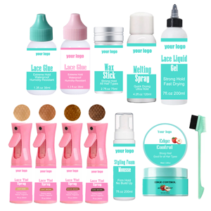 Set de Pegamento para Pelucas con Frente de Encaje, Resistente al Agua, Marca Privada, Adhesivo Fuerte para Encaje, Pegamento Perfumado para Pelucas - Product Image 3