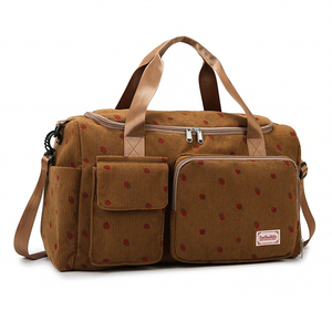 <span class=keywords><strong>Sac</strong></span> <span class=keywords><strong>de</strong></span> voyage personnalisable en velours côtelé avec logo, compartiment à chaussures, fermeture éclair et séparation sec/humide, idéal pour le sport - Product Image 6