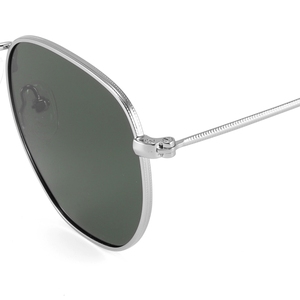 Retro Oval Sunglasses Full Rim Metal Frame Gradient Gray Lenses Unisex Outdoor Fashion <b>Eyewear</b> for Adults - Product Image 5