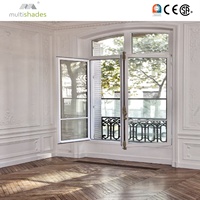 Fenêtre à battant en aluminium à double vitrage thermique à rupture de pont thermique, multi-panneaux, pour villa, certifiée NFRC, pour cuisine et salle de bain, fabriquée aux États-Unis