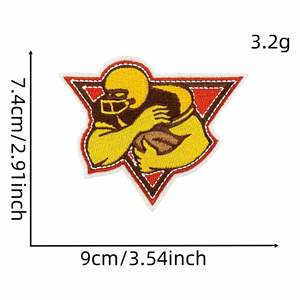 Patchs de football américain brodés thermocollants pour le sport - Product Image 4