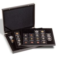 Capsule de pièce carrée de dalle de pièce de monnaie en plastique propre facile à ouvrir de 50*50MM avec la mousse flexible d'Eva