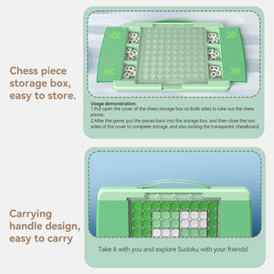 Puzzle de <span class=keywords><strong>Sudoku</strong></span> d'échecs d'entraînement de pensée logique avec des jouets éducatifs de casse-tête de livre pour des enfants adultes - Product Image 5