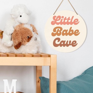 Boho vivaio decorazione della parete per la bambina in legno rustico segno dipinto a mano <span class=keywords><strong>appeso</strong></span> segno per la camera da letto del bambino - Product Image 3