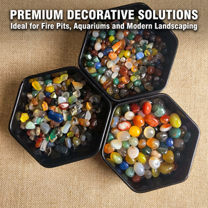 High Purity Natural Agate Tumbled Stones for <strong>Aquarium</strong> Decor 99% SiO2 Safe for <strong>Fish</strong> Stock Fast Ship - Product Image 3