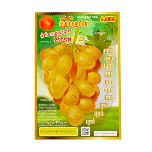 Customization Lottery Scratch Tickets Scratch Cards Printing Win Gambling Lottery Game Tickets - Product Image 3