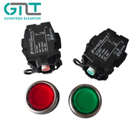 Pièces détachées pour ascenseurs TAYEE Shanghai TAYEE 24V Bouton-poussoir lumineux LA42PD-11 Bouton plat momentané Pièces de rechange pour ascenseurs
