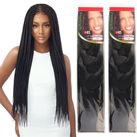 Extensions de Tresses Crochet Yaki en Fibre Synthétique Haute Température de Haute Qualité, 82 Pouces, 165G, Trame Simple, Pré-Étirées