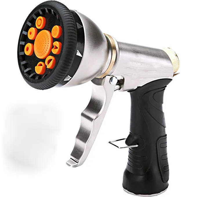 Heavy Duty Water Sprayer 9 Spray Patterns Garden Hose Nozzle Spray Gun