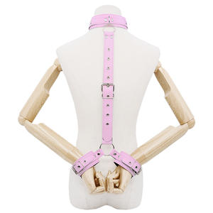 Кожаные БДСМ-аксессуары: наручники, ошейники, инструменты для тренировок, игрушки для взрослых, для мужчин и женщин, для флирта и игр влюблённых - Product Image 4