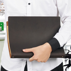 <span class=keywords><strong>Agenda</strong></span> Clásica Vintage A4 con Tapa Dura de Cuero de Grano Completo, 100 Hojas, de Alta Calidad, con Hojas Sueltas, para Regalo Empresarial - Product Image 2
