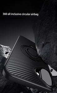 Anneau en silicone en fibre de carbone béquille armure robuste sans fil charge housse de téléphone pour <span class=keywords><strong>iPhone</strong></span> 15 Pro Max 16 14 13 <span class=keywords><strong>12</strong></span> Plus - Product Image 6