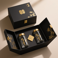 Boîte cadeau magnétique double porte de qualité supérieure avec pelliculage mat, logo personnalisé, boîtes à rabat pour produits nutritionnels, emballage en papier pour poudre protéinée UV