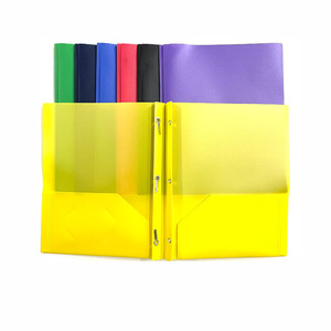 Dossiers en plastique PP en gros, multicolores, avec clip en forme de têtard, pour fournitures de bureau et gestion de dossiers professionnels - Product Image 1