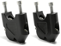 Pengatur Ketinggian & Penyesuaian Belakang dari Logam Paduan Aluminium untuk Stang R1200GS ADV LC 32MM - Perak/Hitam Garansi 1 Tahun