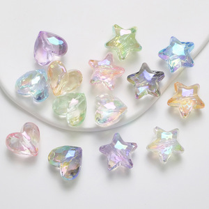 5つ星の愛アクリルDIYブレスレット透明UVマジックカラーカットビーズ素材卸売りアクセサリープラスチック & ルーシットビーズ - Product Image 5