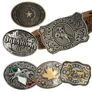 Supplier Promotional Wholesale Belt Buckle Stainless Steel Zinc Alloy Enamel Brass Custom Logo Metal Belt Buckles