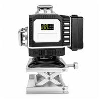 Niveau laser vert auto-nivelant à 12 ou 16 lignes avec base rotative pour l'alignement horizontal et vertical