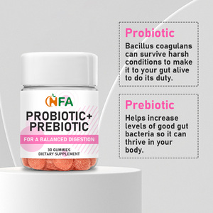 Gummies Probiotiques et Prébiotiques à Succès : 500 Millions d'UFC avec Mélange Probiotique et Prébiotique pour Soutenir la Digestion et la Santé Intestinale - Product Image 2
