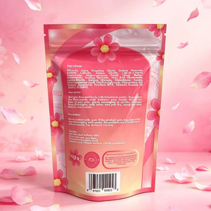 High Barrier Resealable Zipper <b>Bag</b> Custom Full Color Printing For Solid Facial Soap Bar Bath Soap Packaging - Product Image 2
