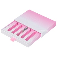Scatola Regalo Rigida di Lusso Rosa con Logo Personalizzato, Confezione Scorrevole Riciclabile per Cosmetici e Prodotti Skincare con Inserto in EVA