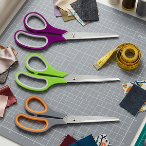 Ciseaux multi-usages en acier inoxydable, bord lisse, manche en plastique, outils de coupe pour bricolage - Product Image 3