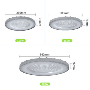Aixuan ไฟไฮเบย์ LED 100W 150W 200W จากโรงงานโกดังสนามบินโชว์รูมไฟอุตสาหกรรมเชิงพาณิชย์ - Product Image 2