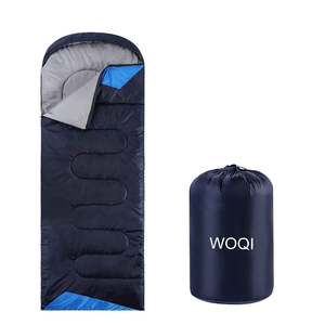 Woqi-saco de dormir de algodón para acampar al aire libre, saco de dormir con capucha para tienda - Product Image 1