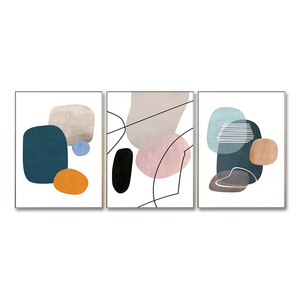 Nordique minimaliste moderne abstrait géométrique mur Art impression <span class=keywords><strong>Morandi</strong></span> chambre décoration toile couleur bloc lignes huile <span class=keywords><strong>nature</strong></span> <span class=keywords><strong>morte</strong></span> - Product Image 1