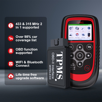 Escáner OBD2 avanzado y herramienta de diagnóstico TPMS, actualización WiFi, sensores TPMS para control de presión de neumáticos de coche, 1 año de garantía