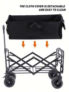 Vagoneta Plegable Multiusos Portátil - Carrito Resistente para Transporte y Almacenamiento - Product Image 3