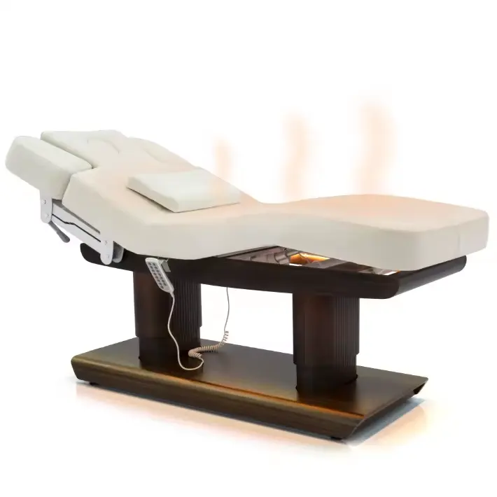 サーマルホワイトマッサージテーブル電気美的ベッドフェイシャルビューティーメディカルベッドサロン家具