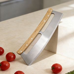 Tagliapizza Doppio Super Hot con <span class=keywords><strong>Due</strong></span> Manici in Legno e Custodia Protettiva Nera - Product Image 3