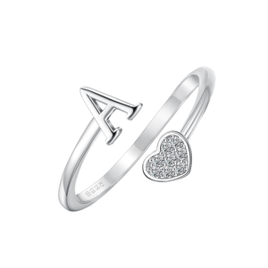 เครื่องประดับชั้นดี ชุบโรเดียม เงินแท้ 925 แหวนหมั้นและแต่งงานสำหรับผู้หญิง ประดับเพชรซิร์คอน ทันสมัย - Product Image 4