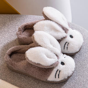 Dessin animé mignon bébé longues oreilles <span class=keywords><strong>lapin</strong></span> maison pantoufles femmes et enfants coton pantoufles d'hiver - Product Image 6