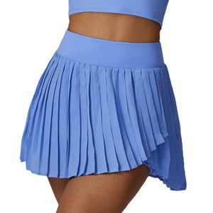 Custom Women's Golf Mini Shorts Mobile Phone Pocket High Waist Pleated Breathable Polyester/Nylon Tennis Sport Casual Shorts - Product Image 1
