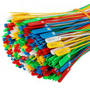 Пластиковые пломбы для курьерских служб с регулируемой длиной, для спортивной обуви, с логотипом и номером - Product Image 2