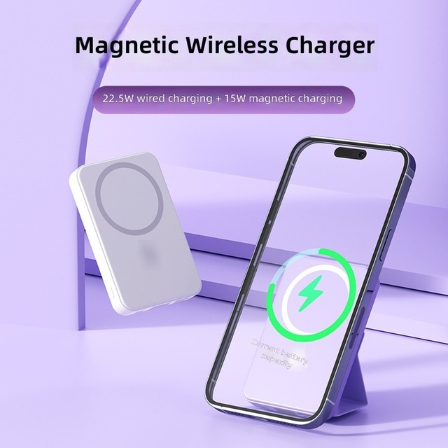 Professional Kc100 Magnetic Battery Pack 15w Wireless Quick Charger Pd 20w Power Bank With Digital Display for Travel