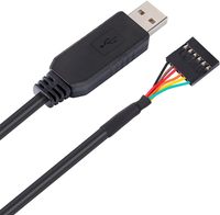 Cable FTDI TTL-232R-3V3 USB-Serie 3,3V con Chip FTDI TTL-232R-3V3 para Usar con Cable USB a TTL UART, Chip FTDI