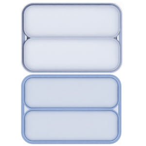 Moule à gâteau en silicone durable à 2 compartiments, outil pour crème glacée, moule à glaçons rectangulaire avec couvercle, compatible four - Product Image 2