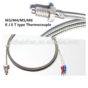 <span class=keywords><strong>Thermocouple</strong></span> personnalisable M3 M4 M5 M6 de <span class=keywords><strong>type</strong></span> <span class=keywords><strong>K</strong></span> J avec support OEM - Product Image 5