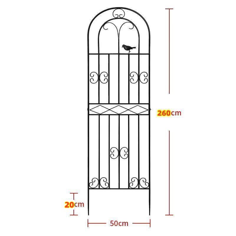 Bronze-colored, thickened, 50 cm wide, 26 m high
