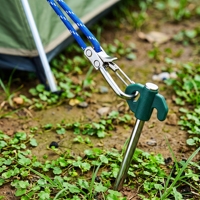 Sangles de camping robustes en paracorde rétractables, tendeurs de ligne de support réglables avec boucle en alliage, ajusteurs de paracorde