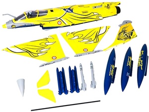 FMS Rafale 80mm <span class=keywords><strong>EDF</strong></span> RC Fighter Jet PNP avec train d'atterrissage CNC Canards fonctionnels Détails de l'échelle - Product Image 6