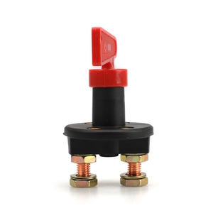 Interruptor de Desconexión de Batería de 12V 24V de 2 Terminales con Llave Extraíble para Aislamiento de Energía en Uso Automotriz - Product Image 1