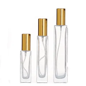 Hot Selling Clear Glass Spray Perfume Bottle 50 Ml Perfume Atomizer Long Spray Bottle In Stock