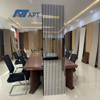 Panneau acoustique mural en MDF APT 3D finition miroir, 4 pièces, 23,62''x94,49'', panneau mural en bois insonorisant, NRC 0,8, respectueux de l'environnement