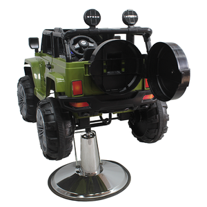 Silla de Barberí<span class=keywords><strong>a</strong></span> Infantil con Forma de Jeep Verde, Silla de Peluquerí<span class=keywords><strong>a</strong></span> Hidráulica Ajustable para Niños, Silla de Estilismo Resistente Estilo Todoterreno para Niños - Product Image 6
